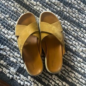 Yellow Ecco Sandals Size 40